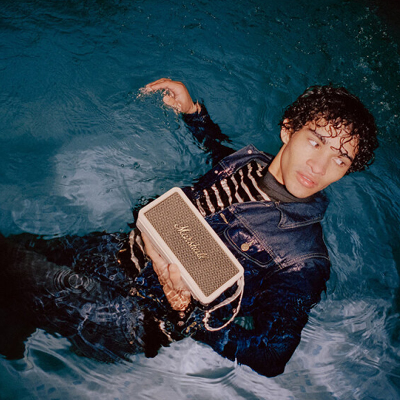 MARSHALL(马歇尔)MIDDLETON音箱便携式无线蓝牙家用户外防水音响 白色音响