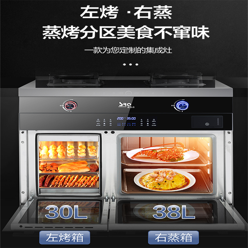 速热奇集成灶体感蒸烤独立家用一体机侧吸下排烟红外灶液化气SRQ-S7
