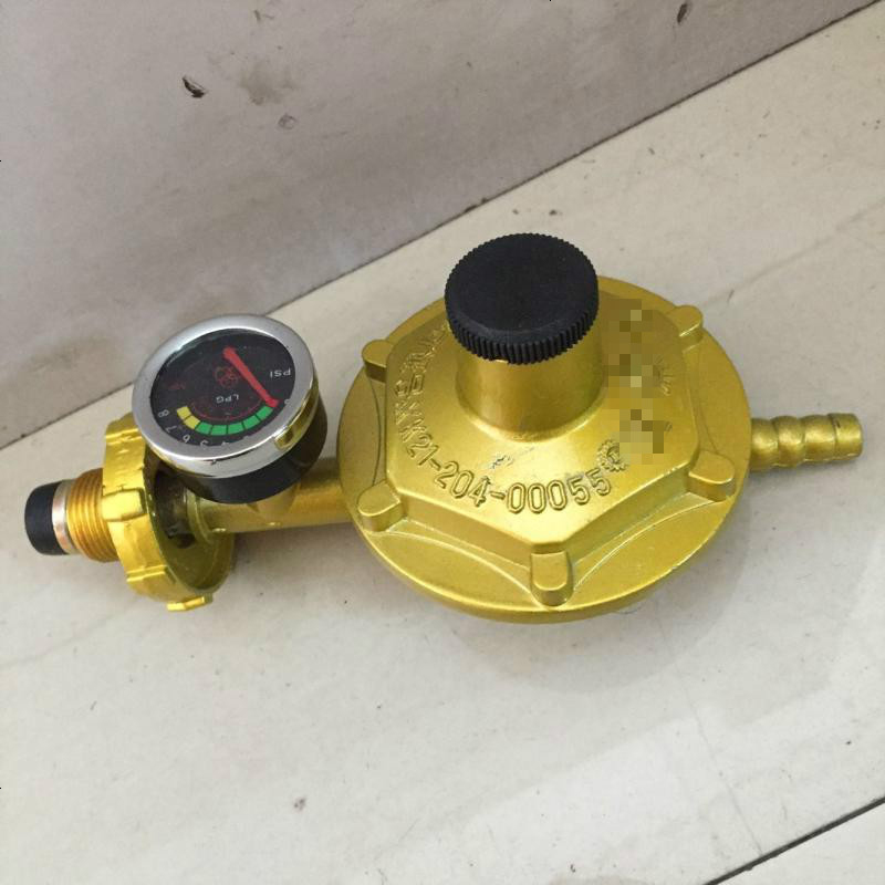 定做适用煤气灶减压阀液化气调压器家用煤低压阀阀带表双嘴不带表