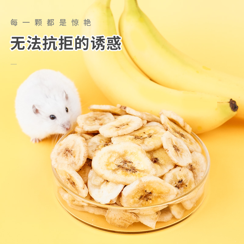 仓鼠零食香蕉片龙猫荷兰猪金丝熊粮食饲料食物主粮用品高清大图