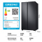 三星 RS62R5007B4/SC 655L大容量风冷对开门冰箱 旋转制冰盒 风冷无霜 智能保鲜系统家用冰箱 黑色