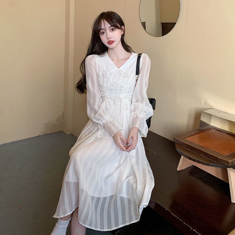 美动态大码女装法式连衣裙2022春季新款胖mm藏肉显瘦超仙气质裙子