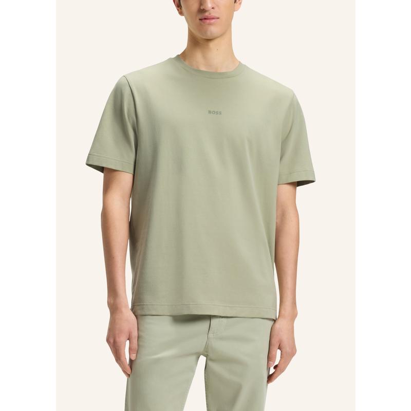 Hugo Boss男士舒适短袖T恤圆领弹性棉质简约设计休闲款25夏季新款高清大图