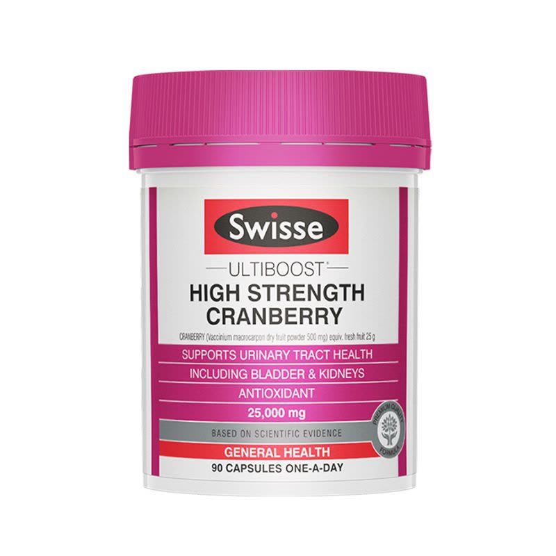 Swisse 蔓越莓精华胶囊 25000mg 90粒 1瓶装 高浓度美肤调整女性内分泌妇科 澳洲进口海购图片
