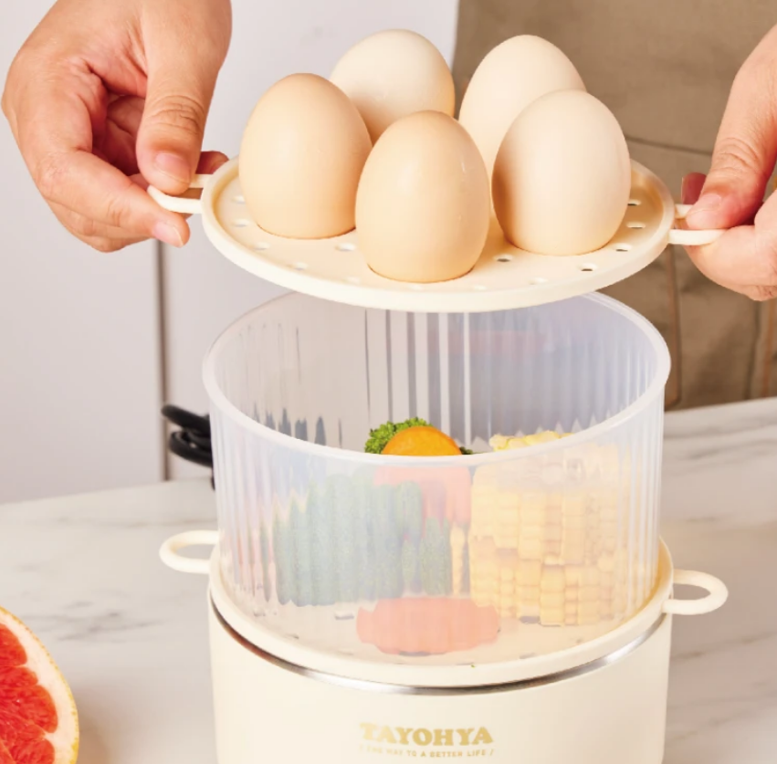 多样屋TA71-0007BP多功能早餐机蒸蛋器高清大图