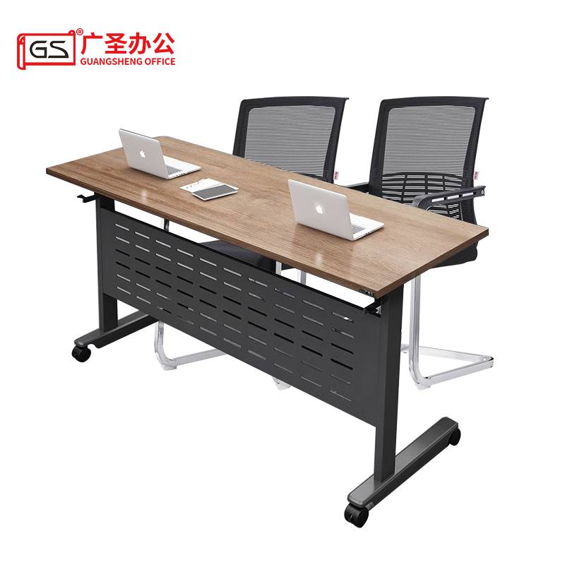 GS广圣 办公桌培训桌学习桌折叠条桌椅 1.2米 1桌2椅 XH1512 套高清大图