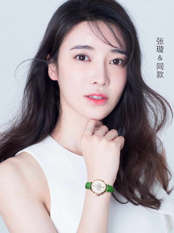 瑞士爱沃驰I&W CARNIVAL手表石英表 女款镶钻奢华幸运草女表纤薄女士腕表防水时尚红绿蓝色表带个性选择567L高清大图
