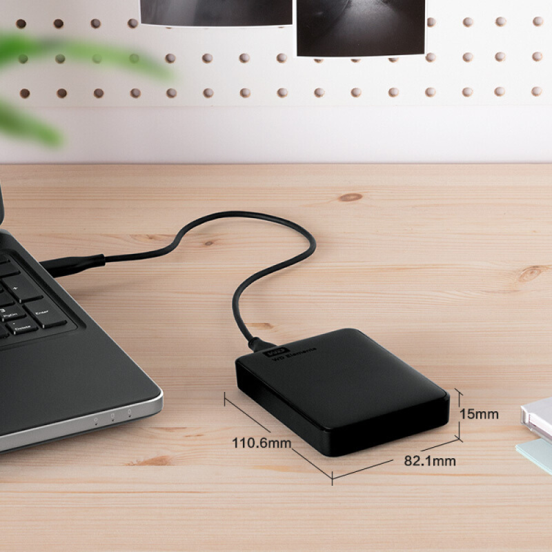 西部数据(WD)2TB USB3.0移动硬盘Elements 新元素系列2.5英寸WDBUZG0020BBK