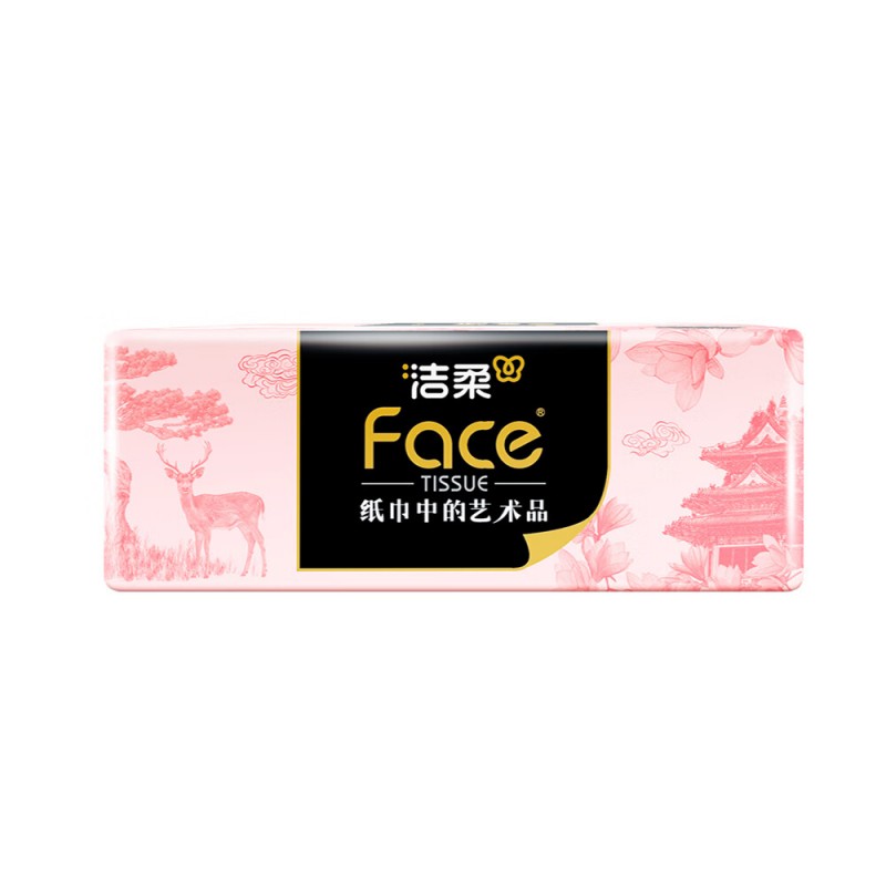 洁柔 BR252-20A洁柔牌纸面巾(锦绘芳华软抽)80抽4层(20包装)(商消专供)高清大图