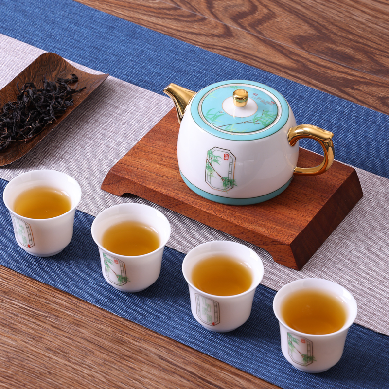 朵彩竹香清风茶具五件套DC -K503A高清大图