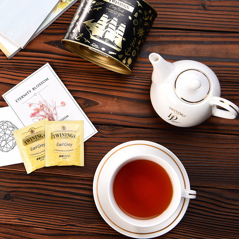 Twinings川宁 英国豪门伯爵红茶茶叶 进口英式红茶包 袋泡茶25包*2g*2盒