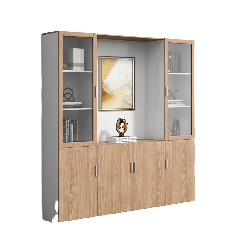 铭思达书柜四门个高清大图