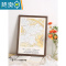 敬平原木色相框挂墙实木画框装裱a3a4纸油画4k8k八开12寸16大木质框架 柚木色 30寸挂墙[可放50.2*75.2