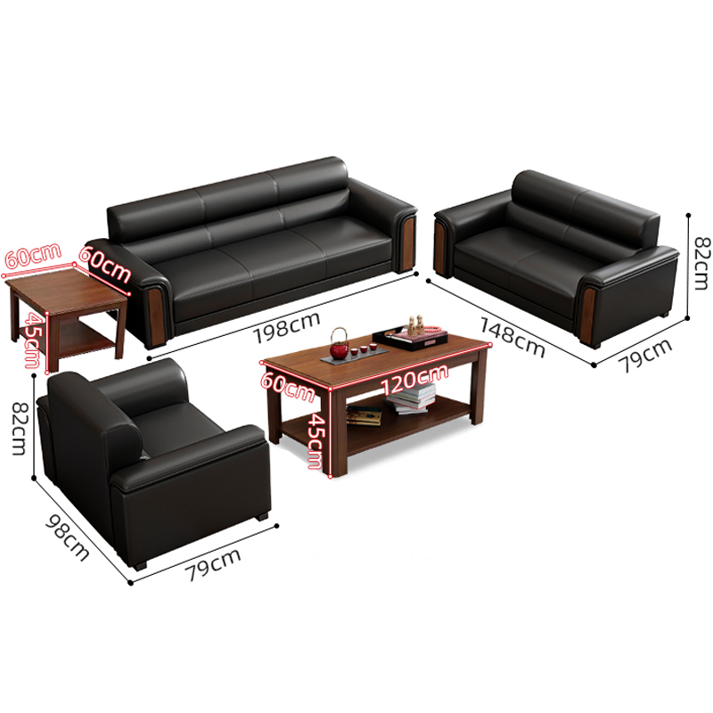 豫龙都接待沙发3+2+1+双几套高清大图