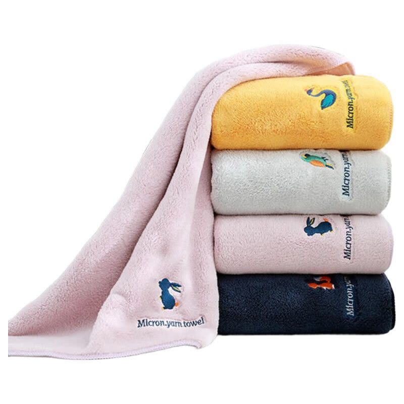 天山柔 35*75cm 87g 珊瑚绒动物园 毛巾 (计价单位:条)图片