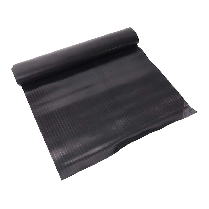 典虎 绝缘胶垫 黑色条纹 6kv 10米*1米*3mm 卷高清大图