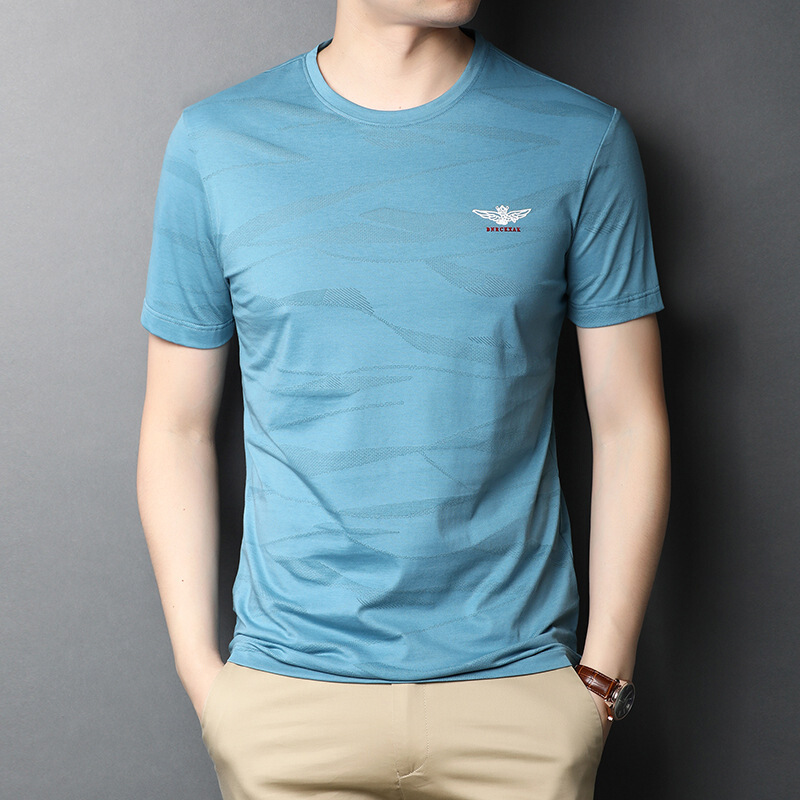 短袖t恤男青年休闲韩版修身2020男式简约t恤打底衫夏季新款男士舒适中