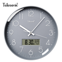 天王星(Telesonic)电波钟北欧挂钟客厅时钟轻奢装饰创意挂墙表时尚大气挂表艺术卧室餐厅教室钟表