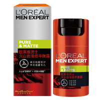欧莱雅(LOREAL)男士火山岩清痘平衡露50ml 抗痘保湿补水滋润乳霜收缩毛孔护肤霜