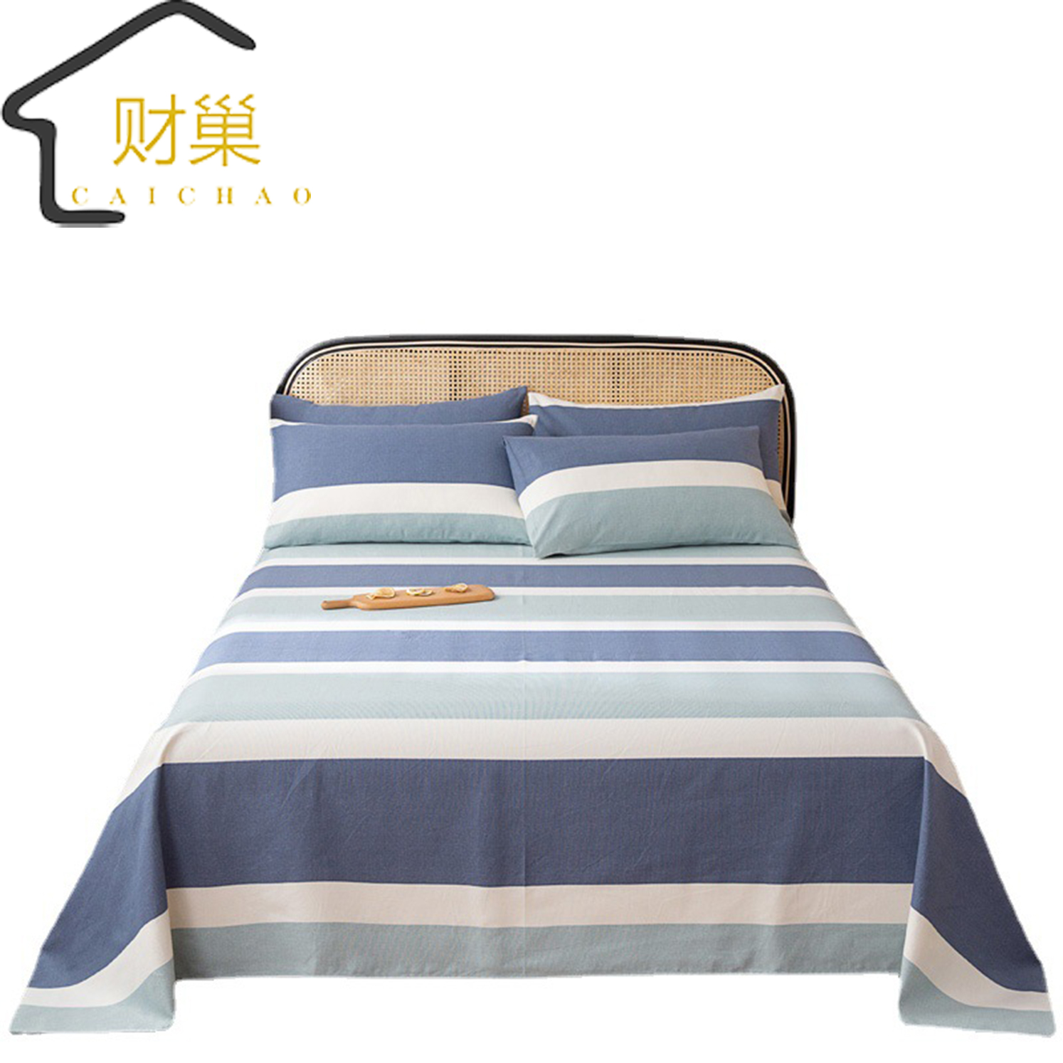 财巢 老粗布床单(图案备注)200*230cm单床单/条高清大图