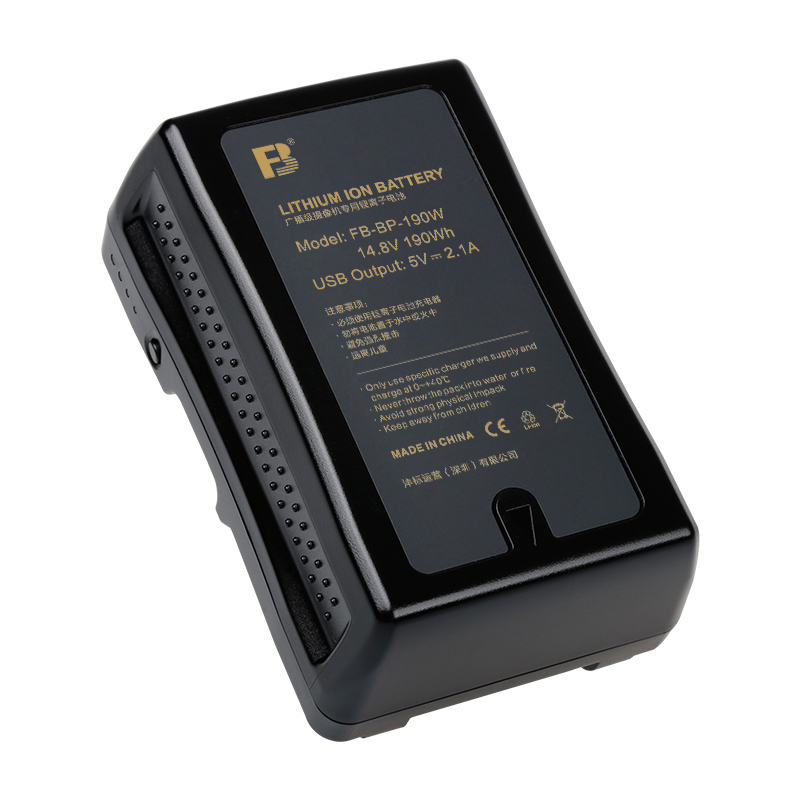 沣标BP-190W索尼V型 V口广播级 V口专业摄像机 V型卡口电池监视器 补光灯V口电池大容量电池电源