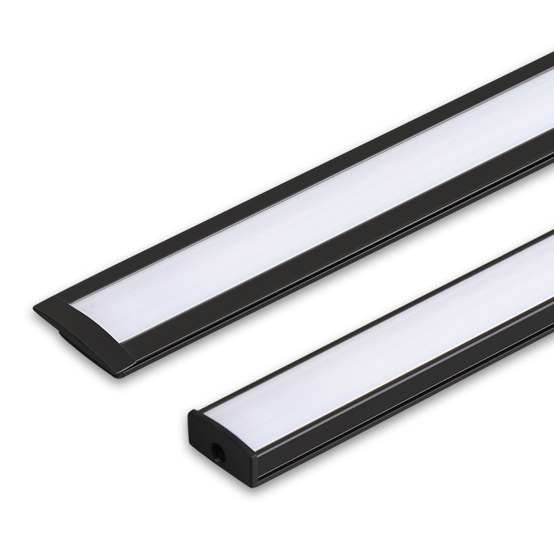 led黑色硬灯条超薄嵌入式橱柜灯220v无需变压器暗装超亮线槽灯条