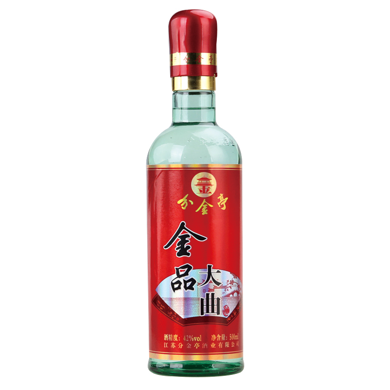 厂家自营分金亭金品大曲42度固态纯粮发酵500ml一瓶装浓香型白酒视频