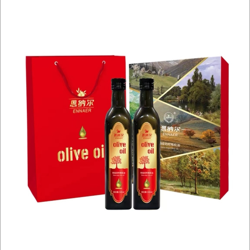 恩纳尔欧尚经典礼盒 特级初榨橄榄油 500ml*2