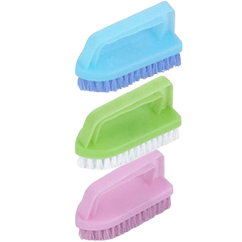 茶花刷子自带把手细密刷毛软硬适中灵活去污4406(颜色随机)