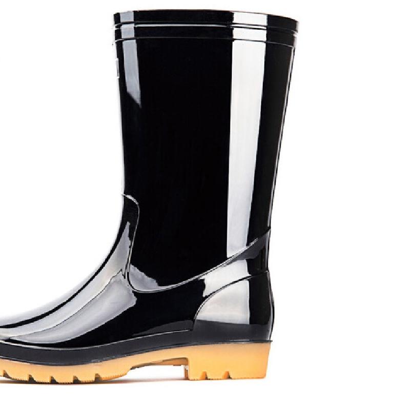 男士户外雨靴套鞋hxl807黑色高筒42码