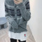 艳如飞大萌/早春新 穿上心情会好耶~ 圆领刺绣打底棉中长款T恤tee女T恤
