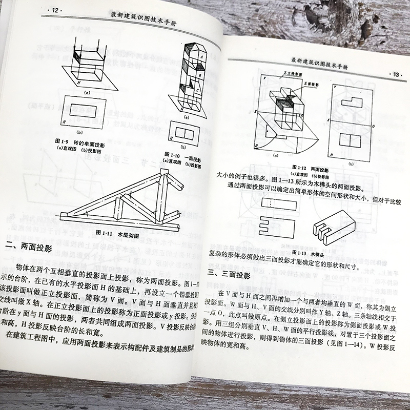 [正版]新版建筑识图技术手册建筑材料书籍中国建筑史基础知识整套施工图概况总平面图建筑详图结构施工标准规定建筑工程施工质量高清大图