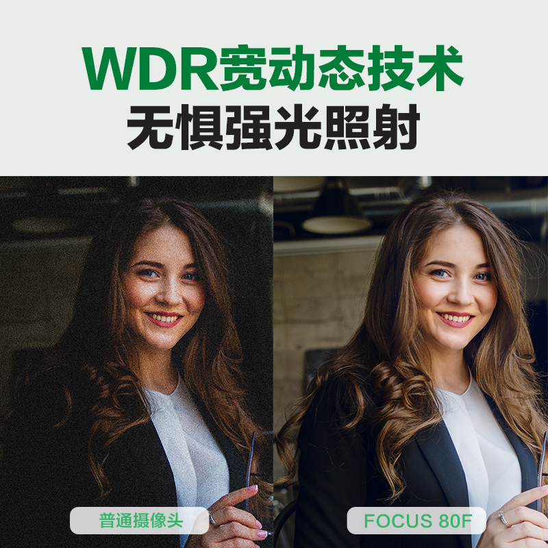 威施德 视频会议套装网课网面直播专用摄像头智能降噪广角摄像头远程网络语音