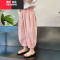 YIBUSHENG女宝宝季新款时尚休闲裤女娃娃洋气韩版防蚊裤轻薄透气束脚裤潮