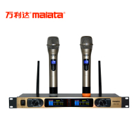 万利达（Malata）WD-02 无线话筒专业家庭KTV会议家用唱歌降噪抗干扰一拖二麦克风
