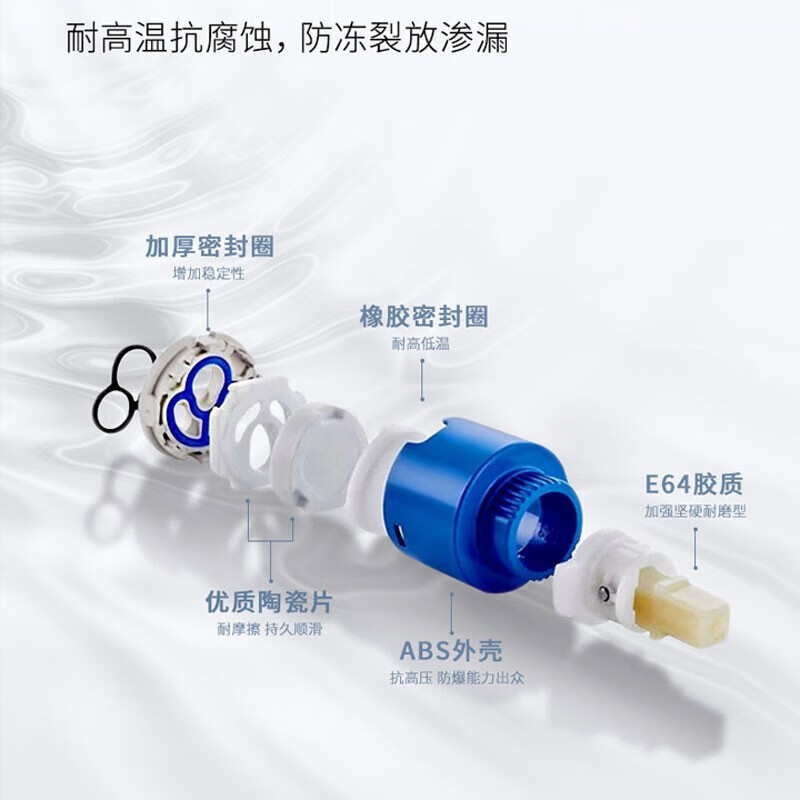 欧琳(OULIN)厨房水龙头陶瓷阀芯 可旋转不锈钢哑光款x009高清大图
