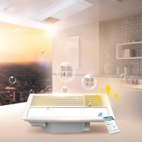 AUPU奥普浴霸QDP6020AS白色 集成吊顶浴霸 多功能大风暖薄浴霸 LED灯照明三合一浴霸 卫生间