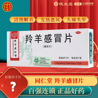 同仁堂羚羊感冒片30片清热解表流行性感冒头痛头晕咽喉肿痛