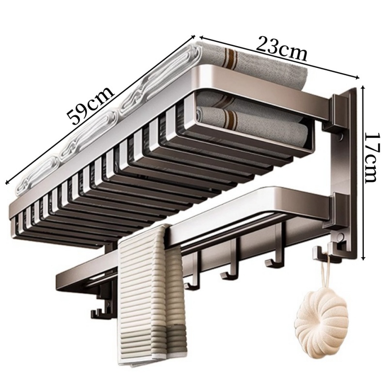 豫龙都 浴巾架59cm个