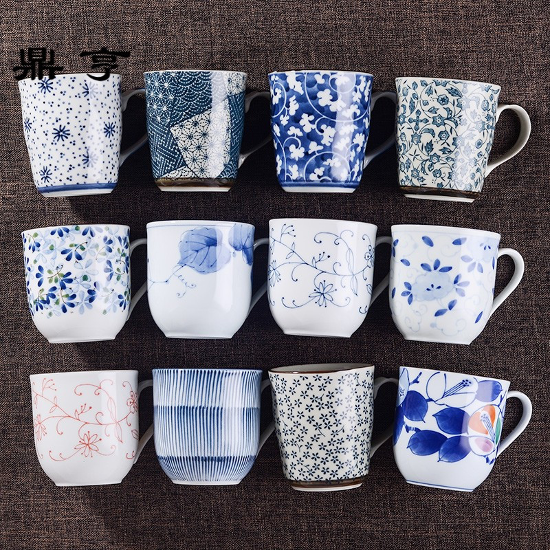 鼎亨日本进口马克杯咖啡杯日式陶瓷杯茶杯和风随手杯茶水杯290ML