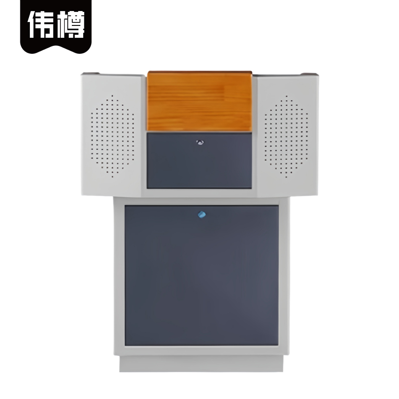 伟樽多媒体讲台80*72*100cm张高清大图
