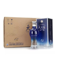 洋河蓝色经典 天之蓝 46度 整箱装白酒 480ml*6瓶（内含3个礼袋）