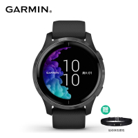 Garmin 佳明Venu 运动智能手表AMOLED彩色触控屏幕音乐脉搏血氧心率身体电量跑步骑行腕表(暗影黑)