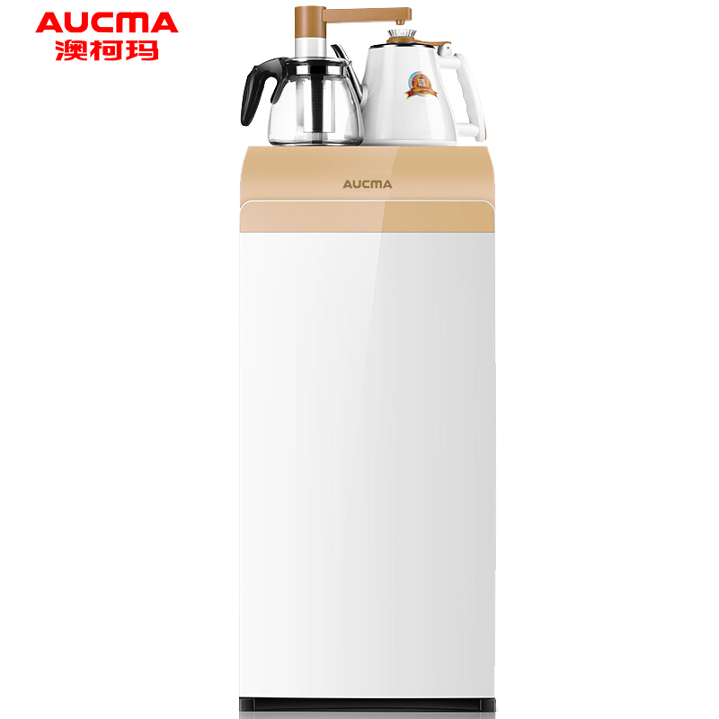 澳柯玛(AUCMA)饮水机 YR8C-B911家用多功能立式电水壶双壶茶吧饮水机 智能触控 柜式温热型 下置茶吧机高清大图