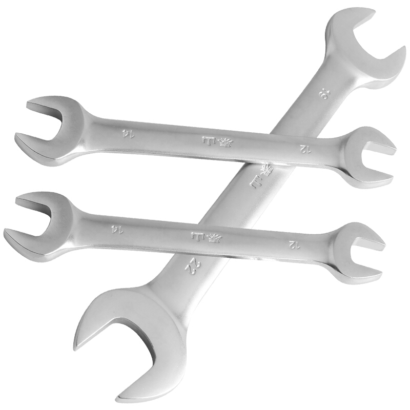 双头呆扳手双开口扳手螺丝拧紧帮手工具 泰山开口扳手12-14