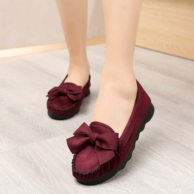 大码女鞋43码软底防滑平底黑色工作鞋春季老北京布鞋42码女单鞋