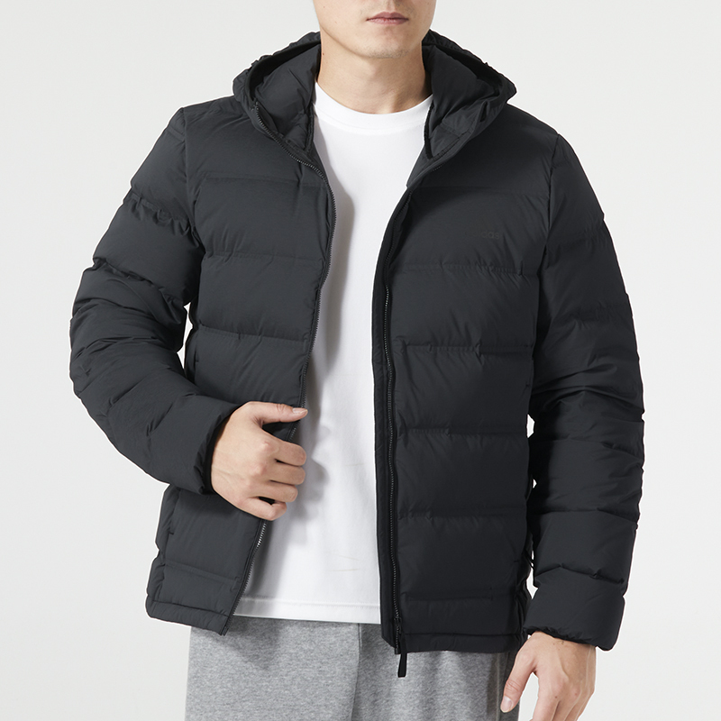 Adidas阿迪达斯男装新款连帽棉衣保暖外套运动羽绒服IK3174 ZP高清大图