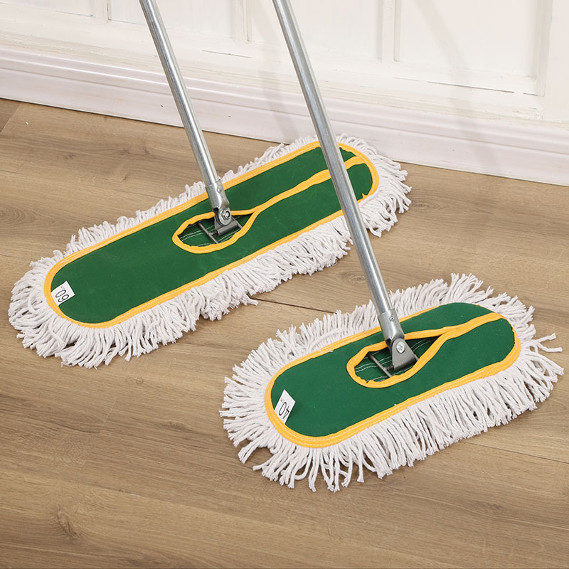 礼千初 拖把平拖尘推宽头地拖平板棉线拧水拖把 全套加厚帆布螺丝款 90CM高清大图