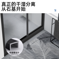 箭牌(arrow)一体式 整体淋浴房一字型 一推一移 两推互移 防爆淋浴房AEO6L1503