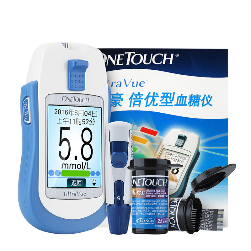 强生稳豪倍优型+75条强生血糖仪稳豪型试纸血糖测试仪家用测血糖高清大图